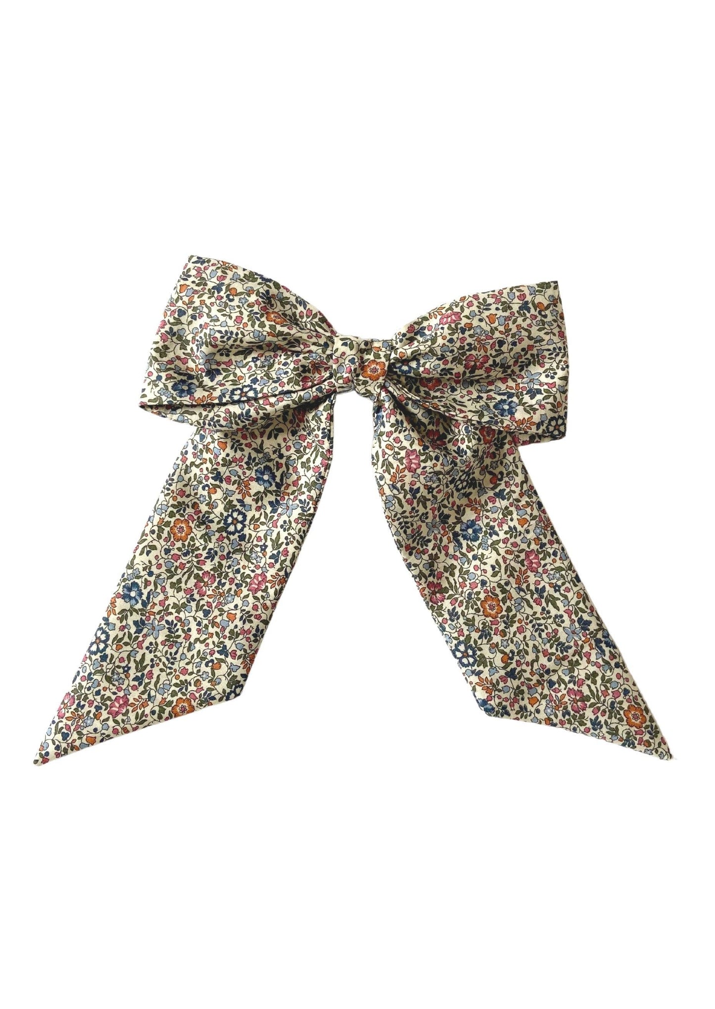 Women's Floral Bow Hair Clip in Liberty Print