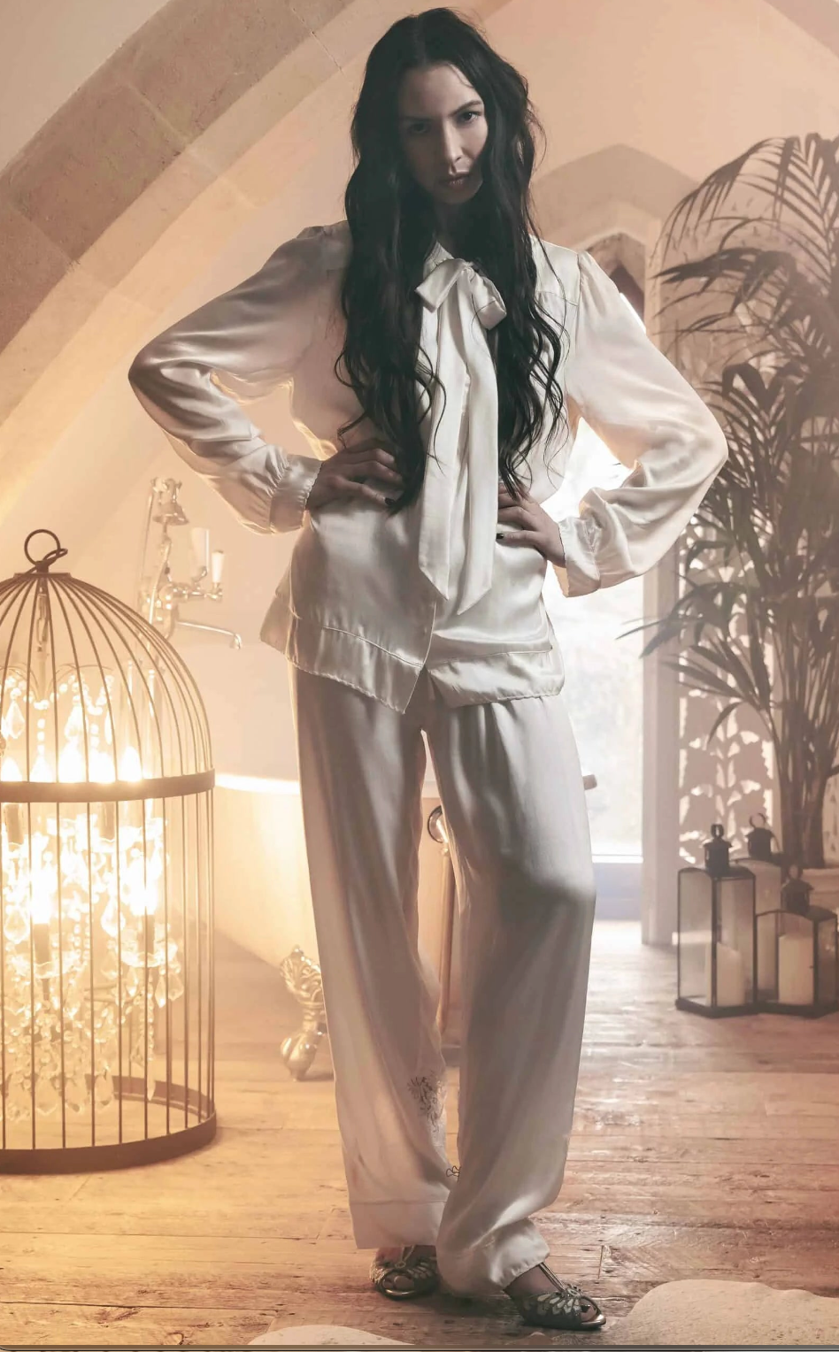 Shell Belle Couture Clara Pyjama Bottoms Ivory