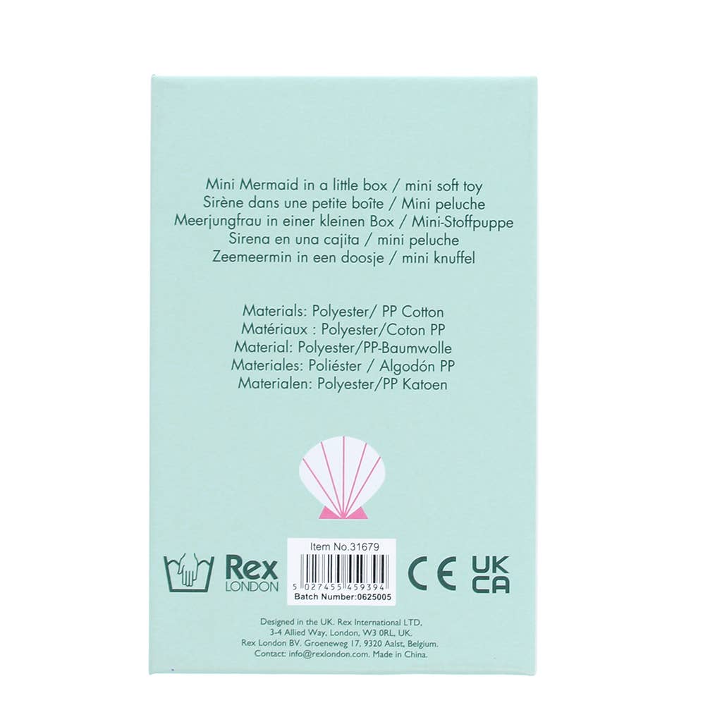 Rex B2B - UK - Mini soft toy in a little box - Mermaid