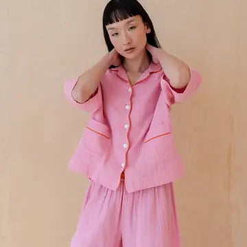 TBCo - Cotton Pyjamas in Pink Scallop