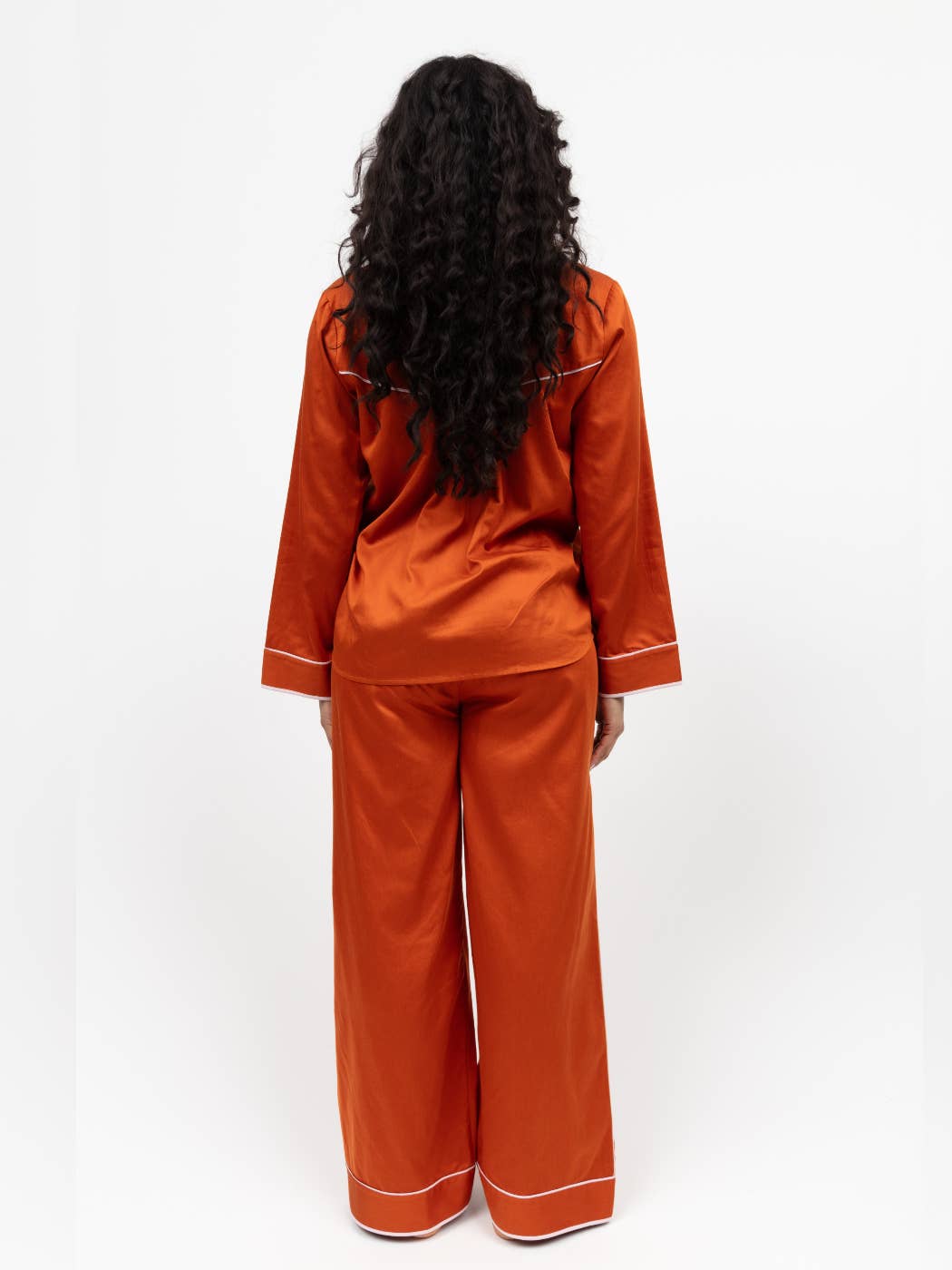 Cyberjammies - Camden Burnt Orange Long Sleeve Pyjama Set