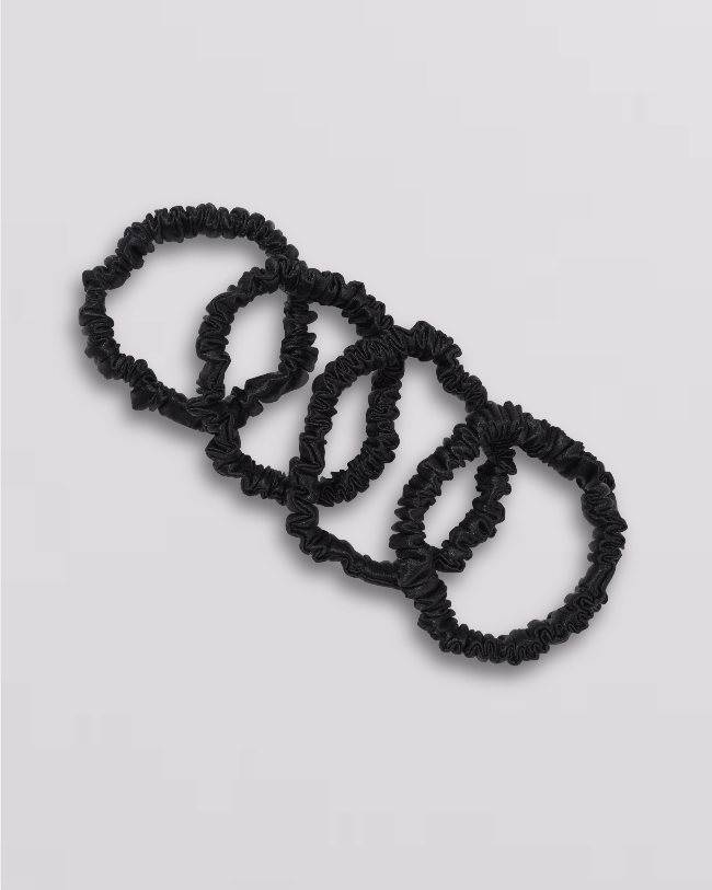 The Big Silk - Set of 4 Organic Silk Scrunchies - Best Seller