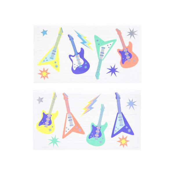 Meri Meri Electric Guitar Temporary Tattoos