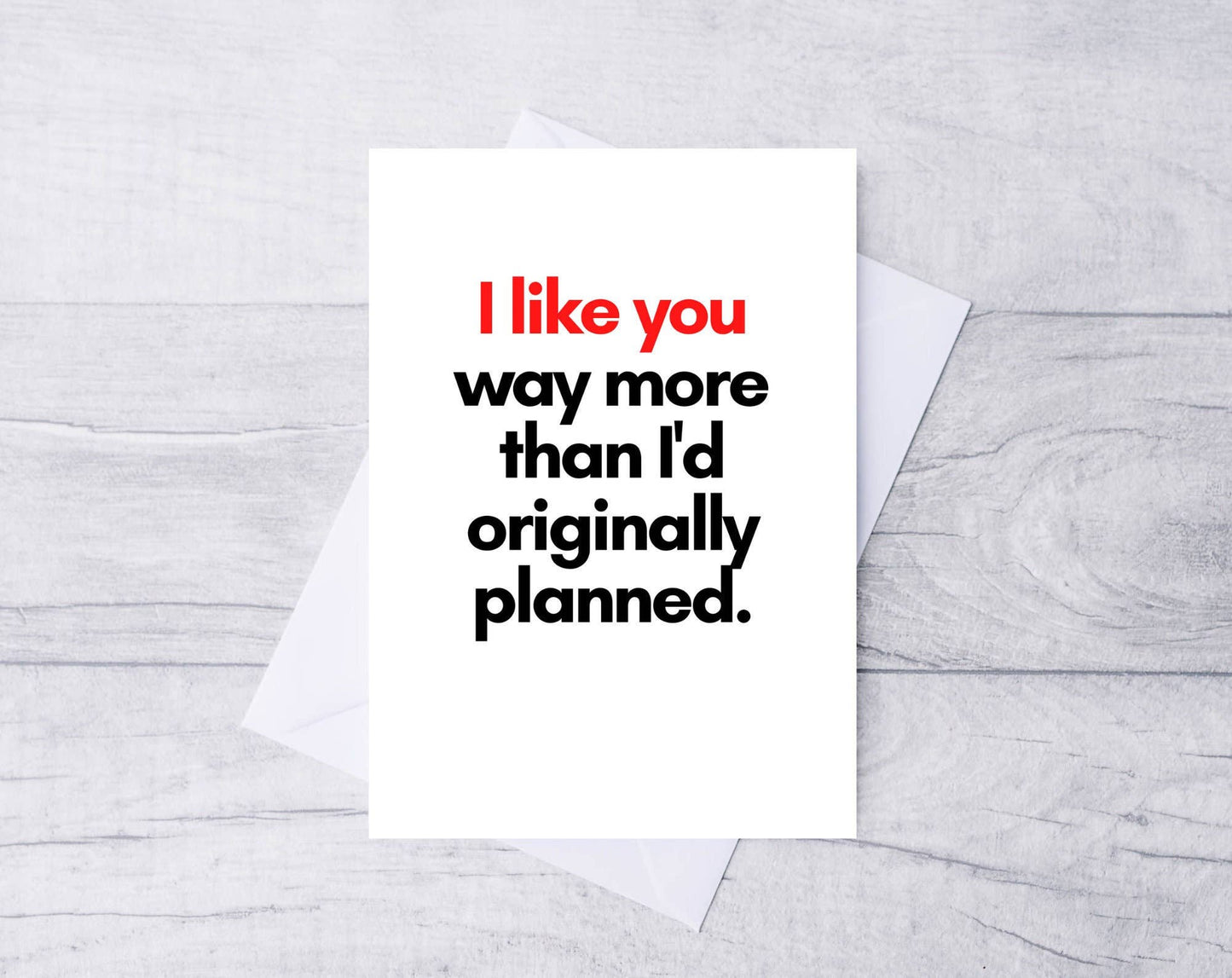 More than I planned Card