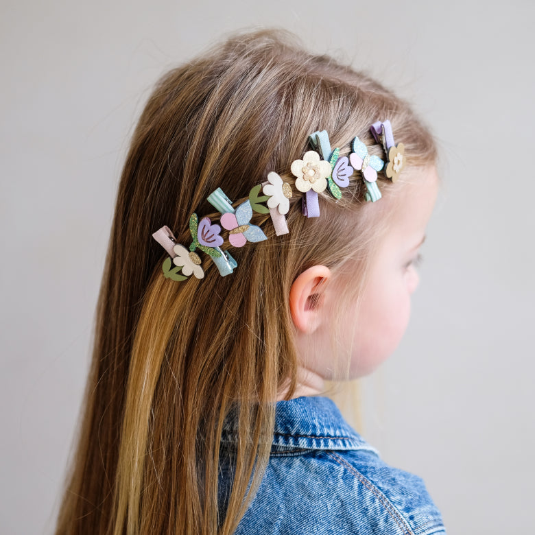 Mimi & Lula Flower Garden Hair Clips Set | Children’s Floral Hair Accessor