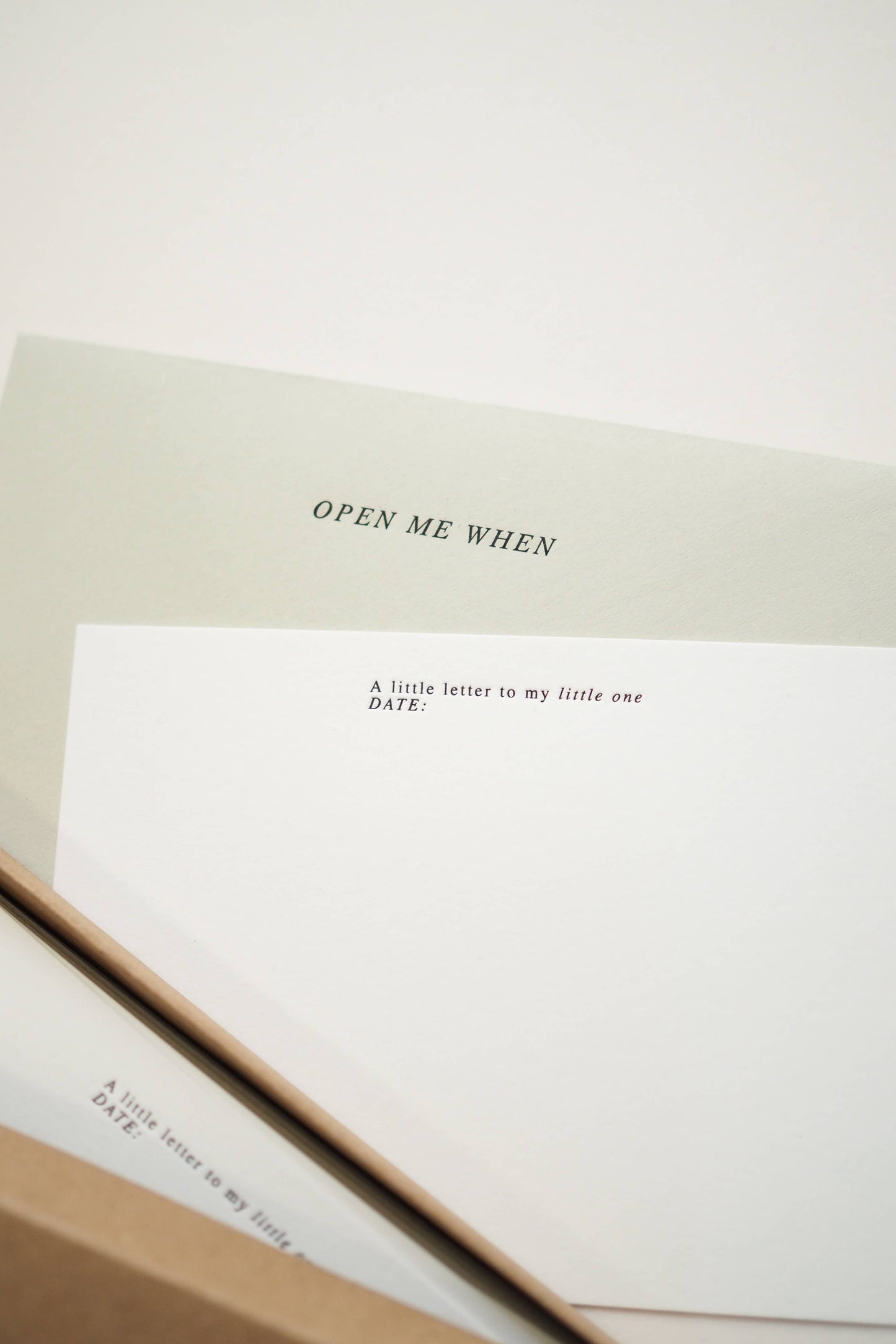 soch and co - Letters to my little one notecard set