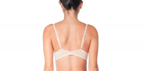 Huit Rêveuse Embroidered Demi-Cup Bra | Champagne