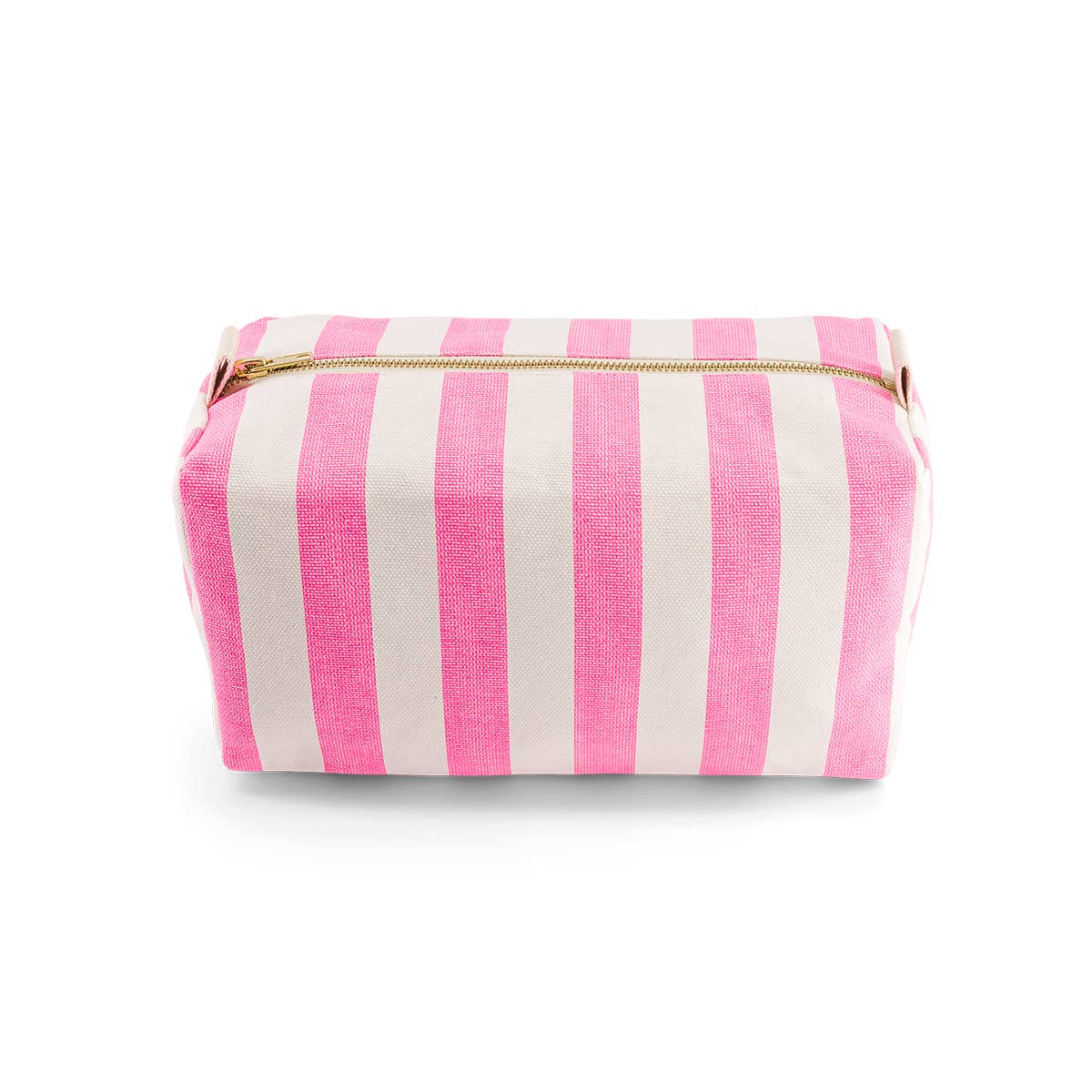 Rose in April - VIC TOILETRY BAG STRIPES NEON PINK