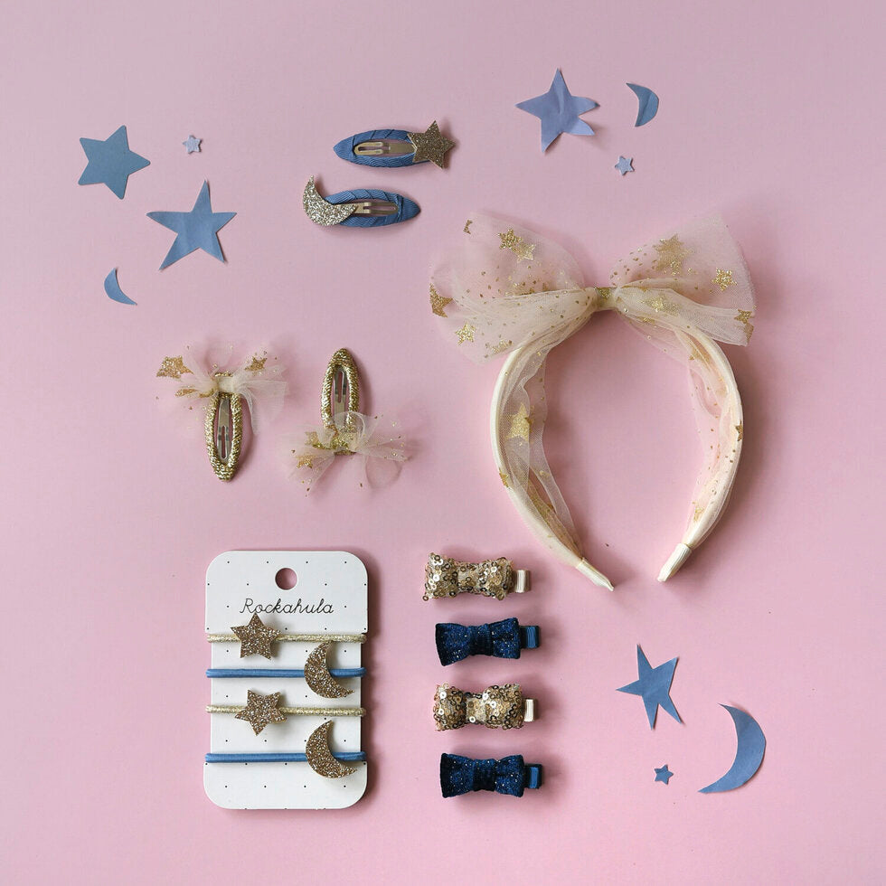 Rockahula Sequin and Velvet Mini Bow Clip