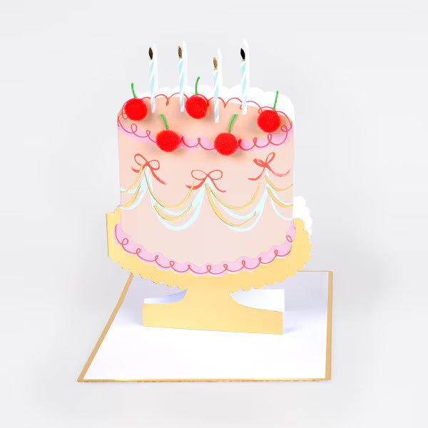 Meri Meri Cherry Cake Birthday Card