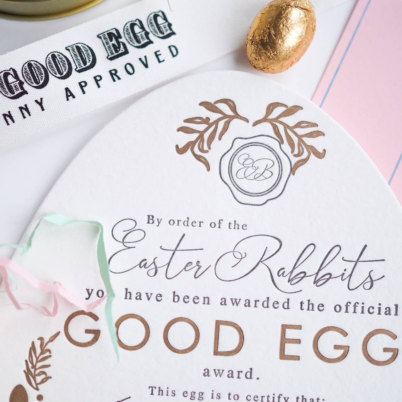soch and co - Good egg Easter certificate