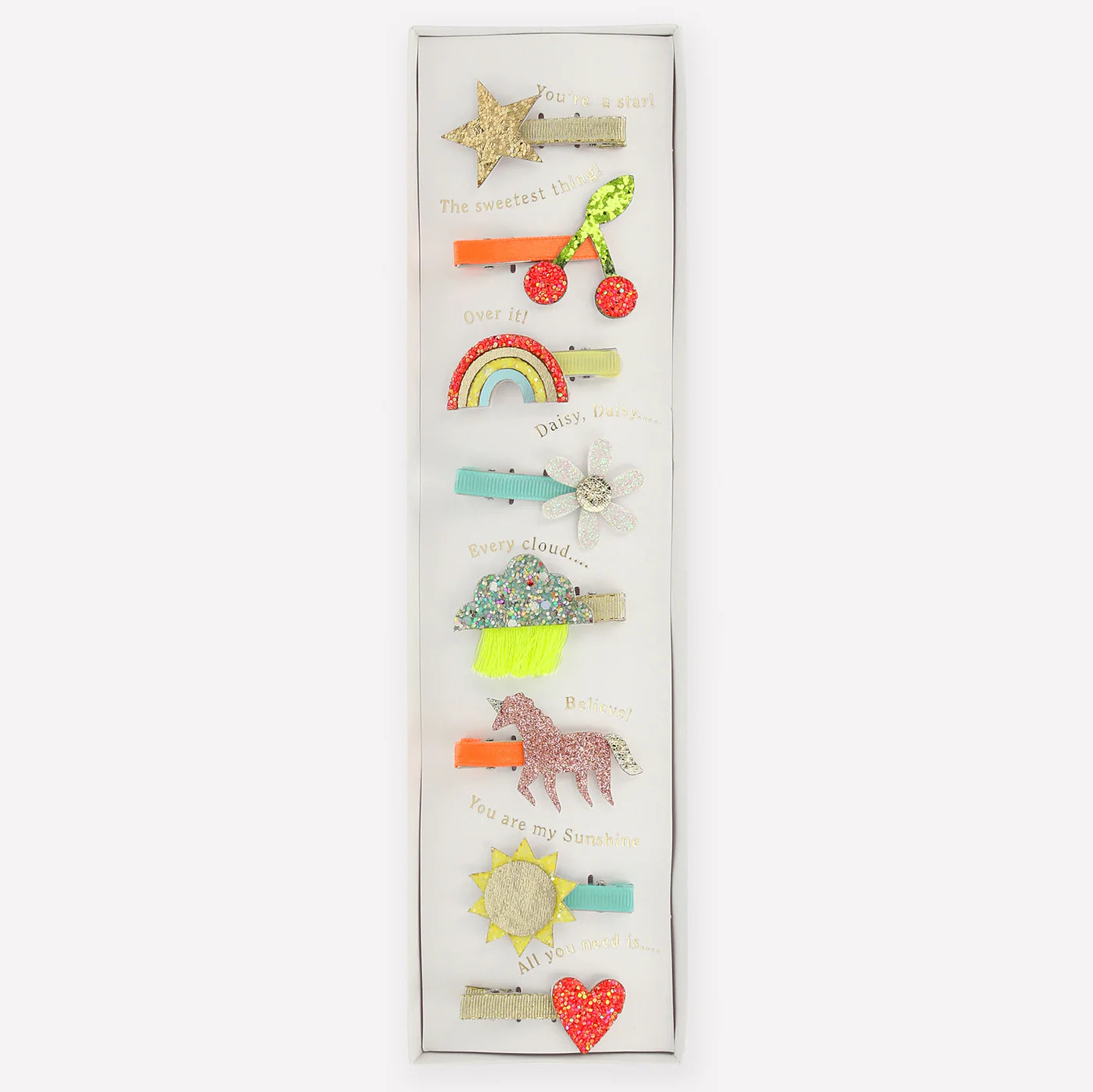Meri Meri Set of 8 Icons Hair Clips