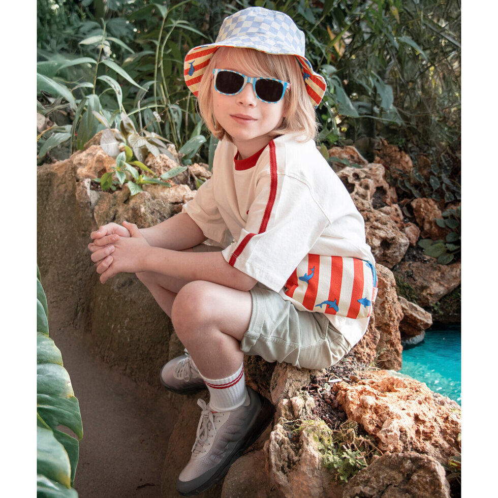 Rockahula Two Tone Stripy Sunglasses