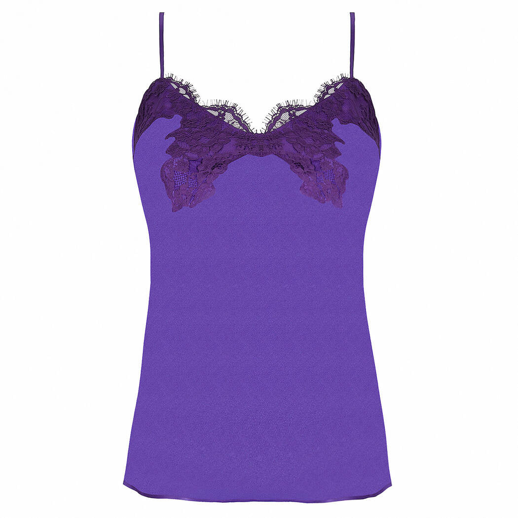 Lise Charmel Silk Camisole in Ocean Bleu