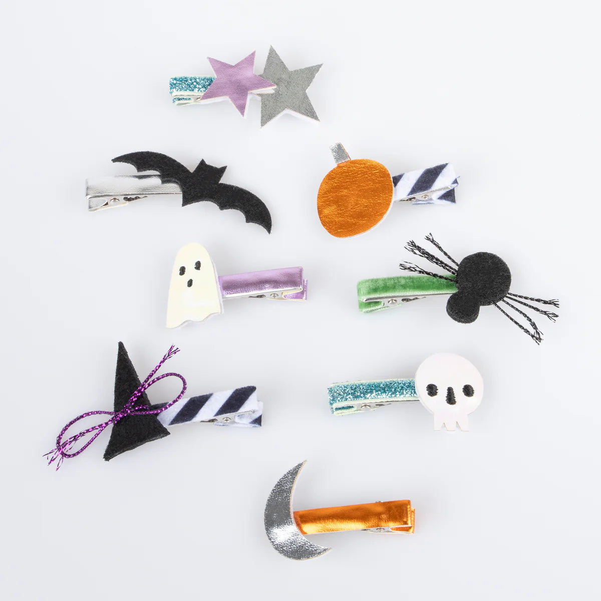 Meri Meri Fabulous Halloween Icons Hair Clips (x8).
