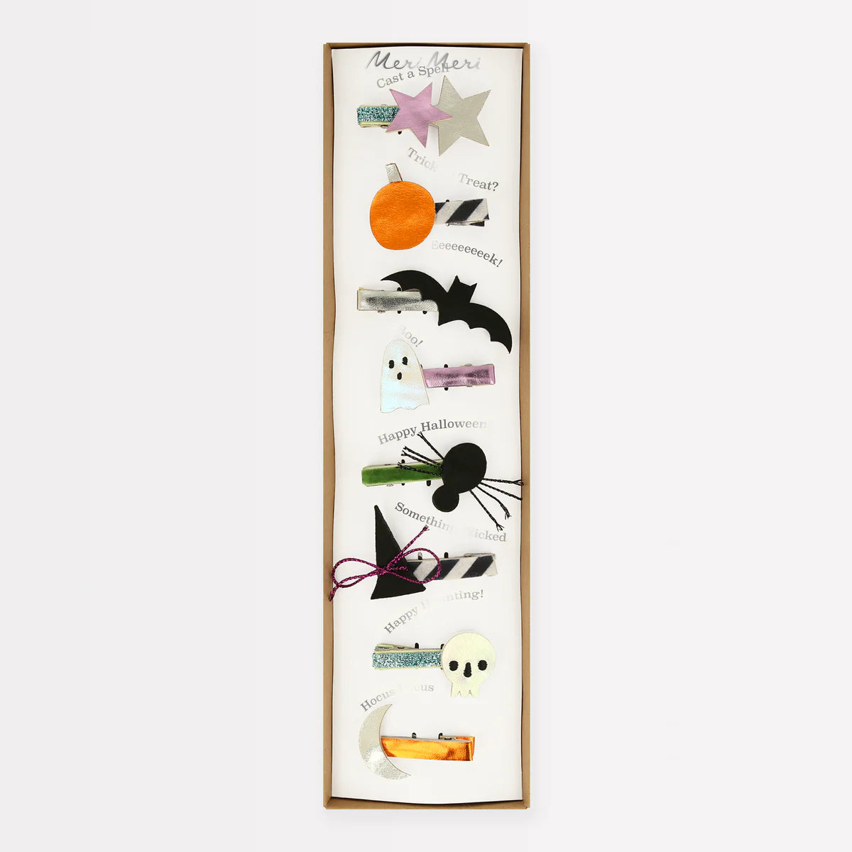 Meri Meri Fabulous Halloween Icons Hair Clips (x8).