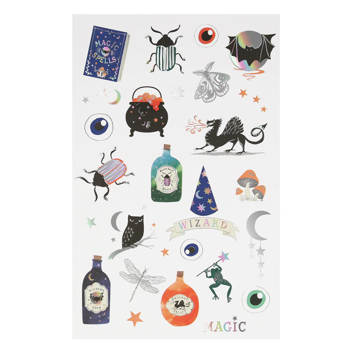 Meri Meri Making Magic! Temporary Tattoos (x2 sheets)