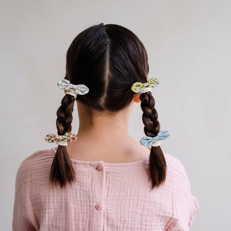 Mimi & Lula Floral Bow Ponies | Children’s Hair Bobbles Set