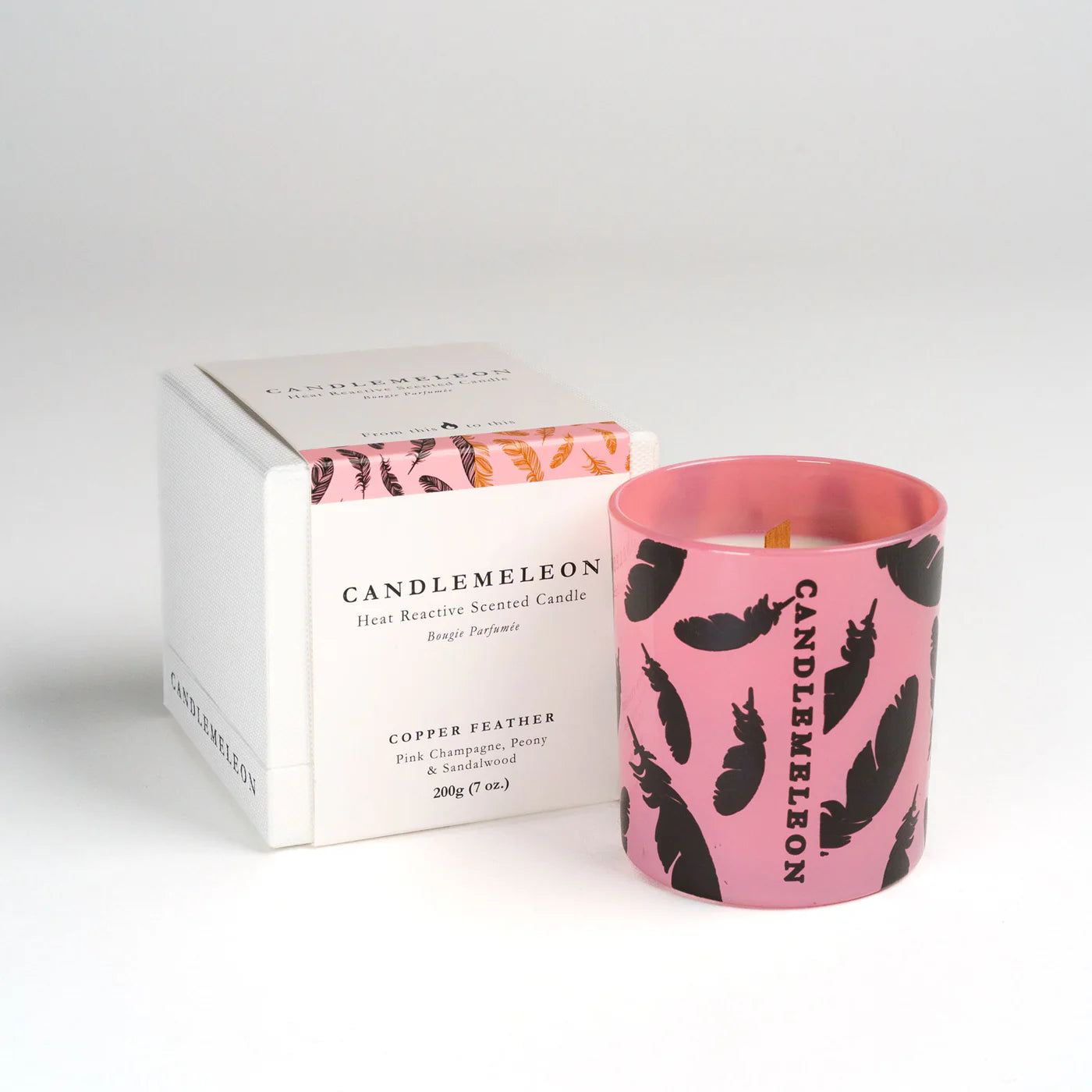 Candlemeleon heat reactive candle