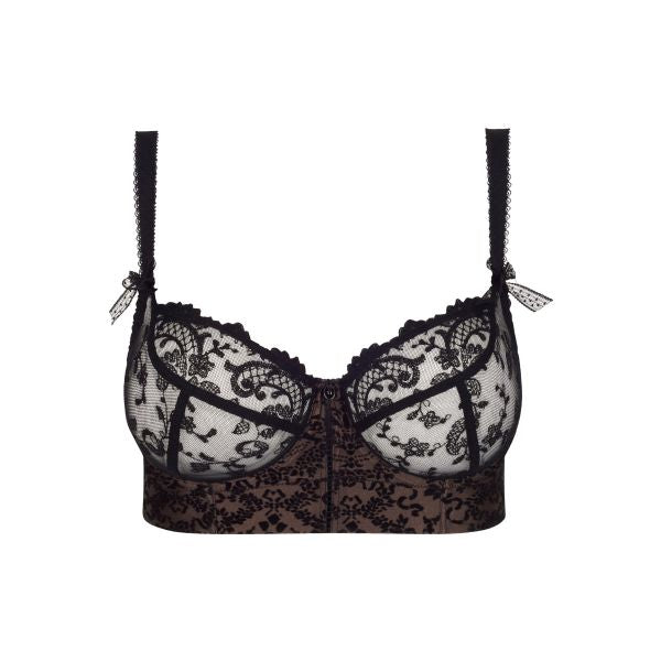 Empreinte Gaby Bustier Long Line Bra in Black