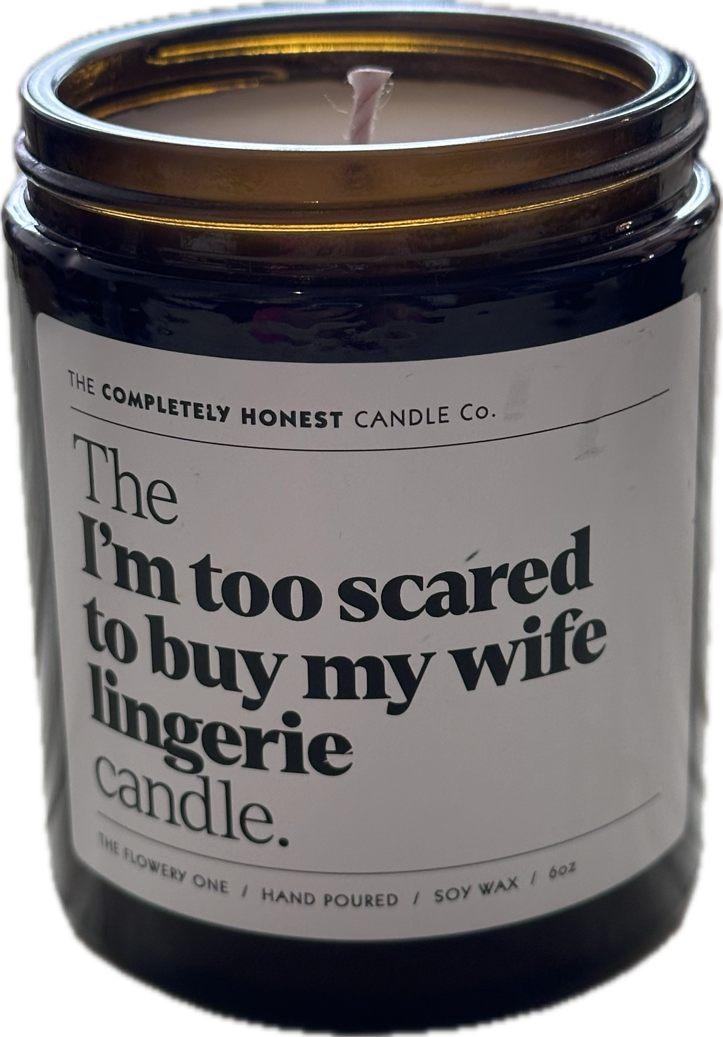 The I’m Too Scared To Buy My Wife Lingerie Candle.