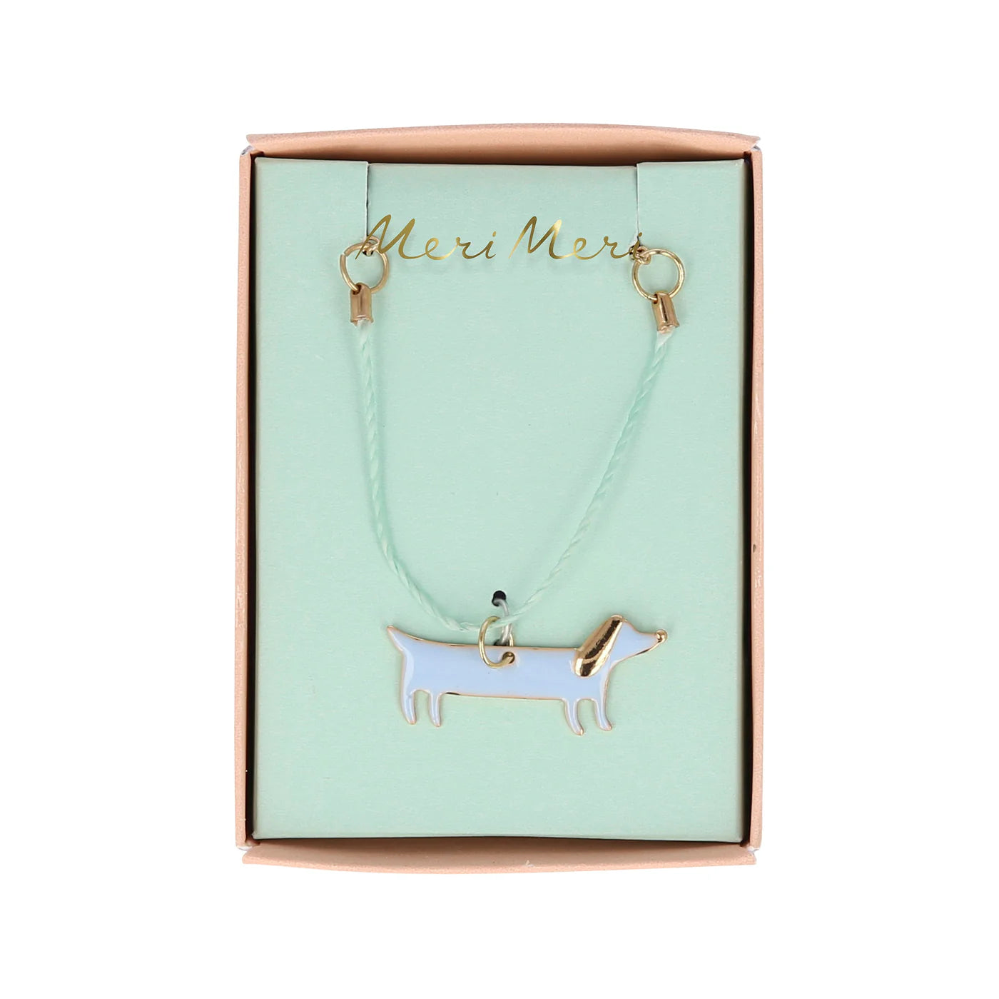 Meri Meri Enamel Sausage Dog Necklace