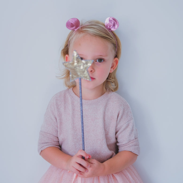 MIMI & LOLA Fabulous Gold Sparkle Sequin Wand