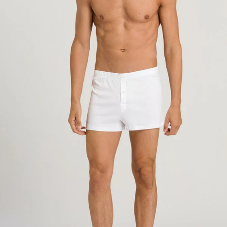 Hanro Sea Island Cotton Boxer Short - Black or White