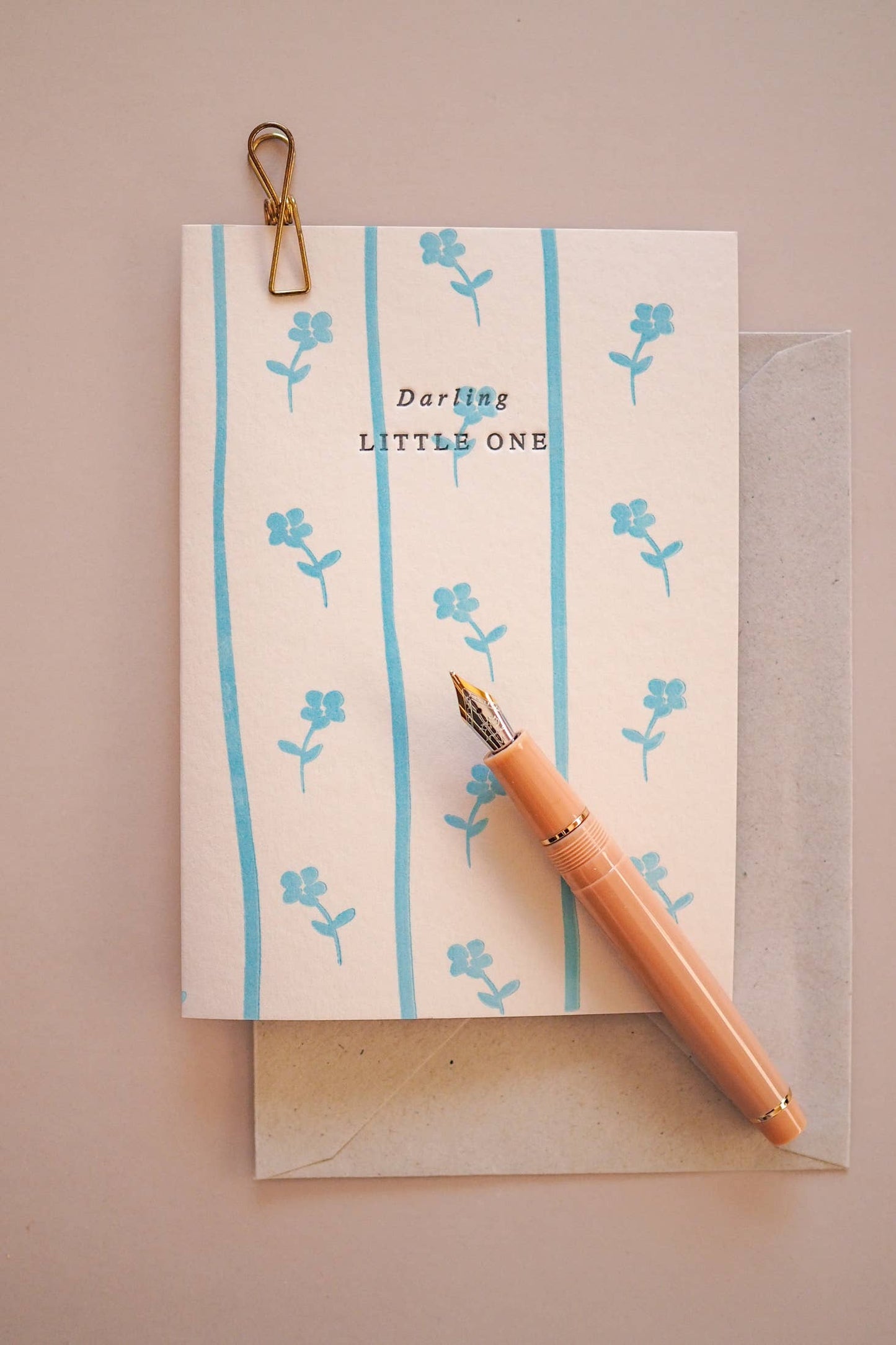 soch and co - Darling little one letterpress card