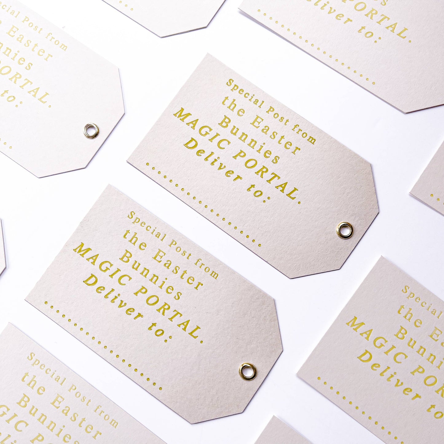 soch and co - Easter gift tags letter press