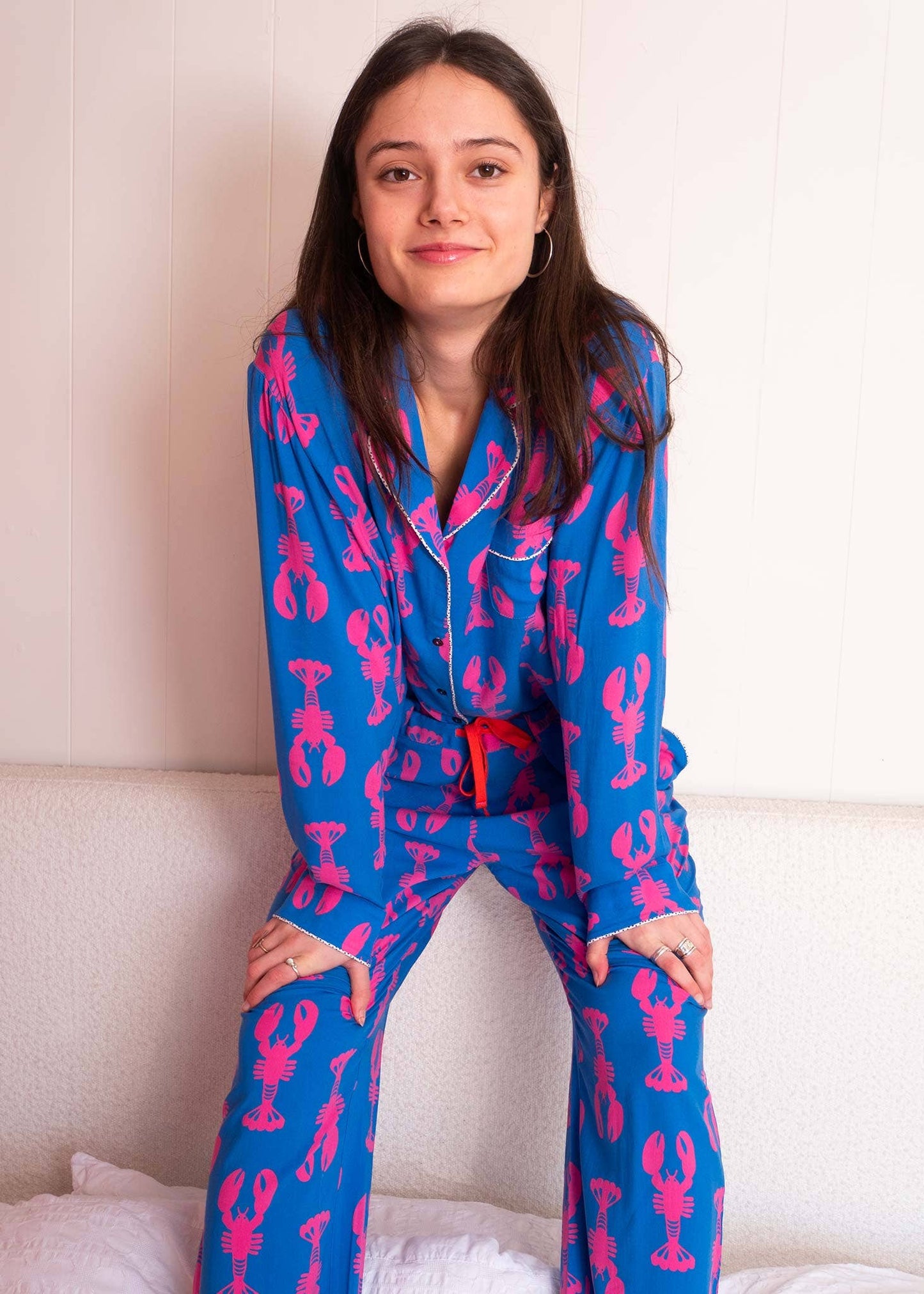Anorak - Anorak Lobsters Ecovero PJ Set (Blue/ Pink)
