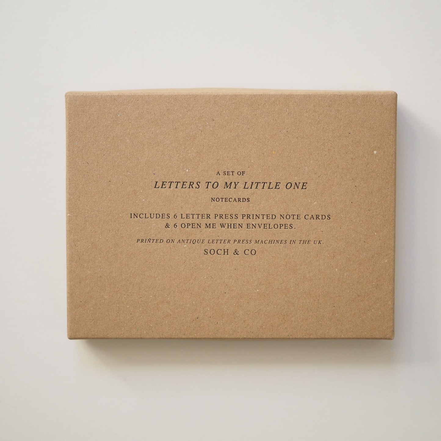 soch and co - Letters to my little one notecard set