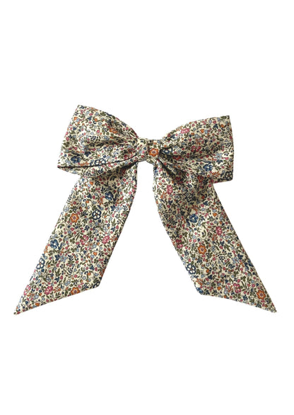Women's Floral Bow Hair Clip in Liberty Print