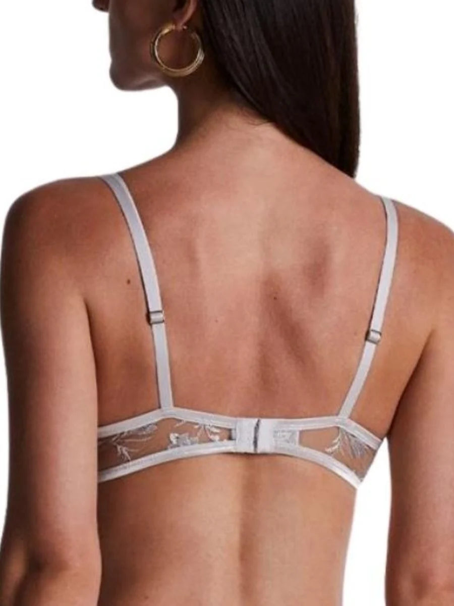 Aubade Magnetic Spell Ultra-Plunge Triangle Bra | Platinum