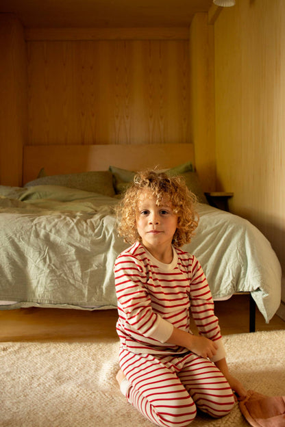 Sleepy Doe - KIDS CLASSIC SET | RED & OATMEAL BRETON