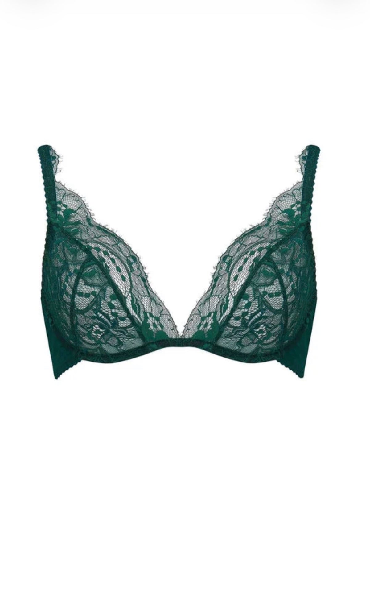 Fleur of England Ela Plunge Bra | Forest Green