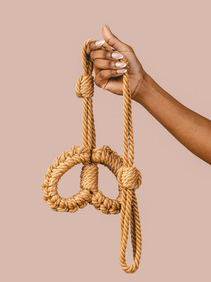 The Natural Love Company - Kanuka | Handcuffs | Soft Handcuffs with Control Cord