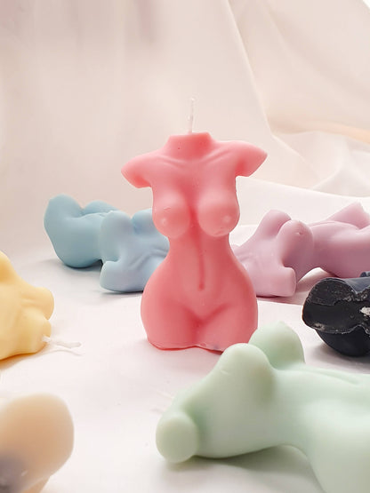 Female Torso Candle Handmade Soy Wax Candle