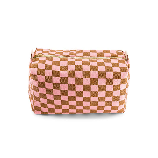 Rose in April - VIC TOILETRY BAG CHECKERBOARD STRAWBERRY