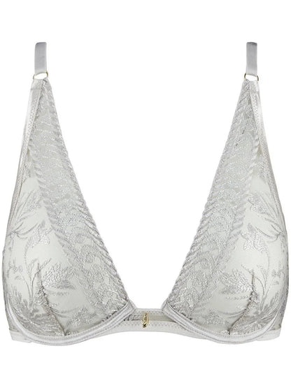 Aubade Magnetic Spell Ultra-Plunge Triangle Bra | Platinum