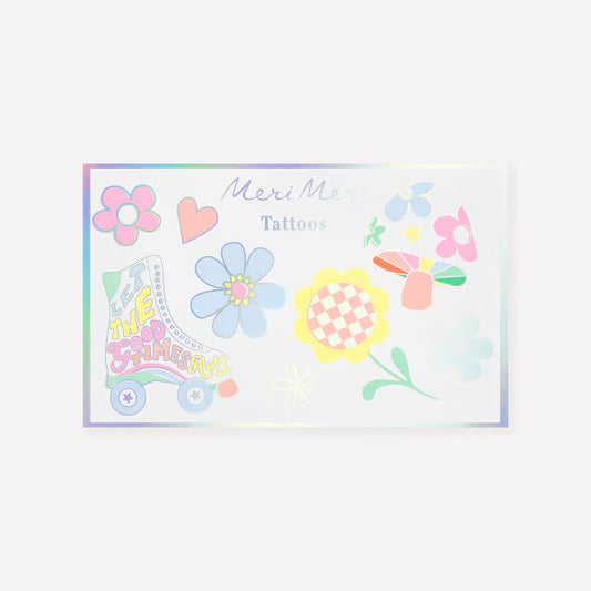 Meri Meri Groovy Temporary Tattoos