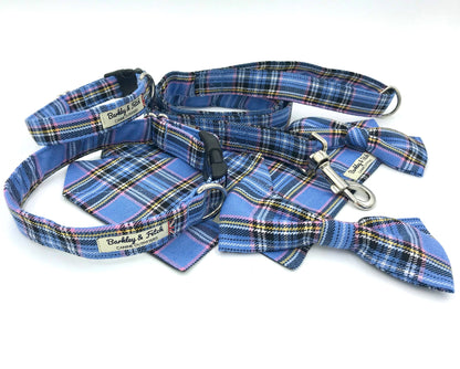 Barkley and Fetch - Blue Tartan Dog Bandana