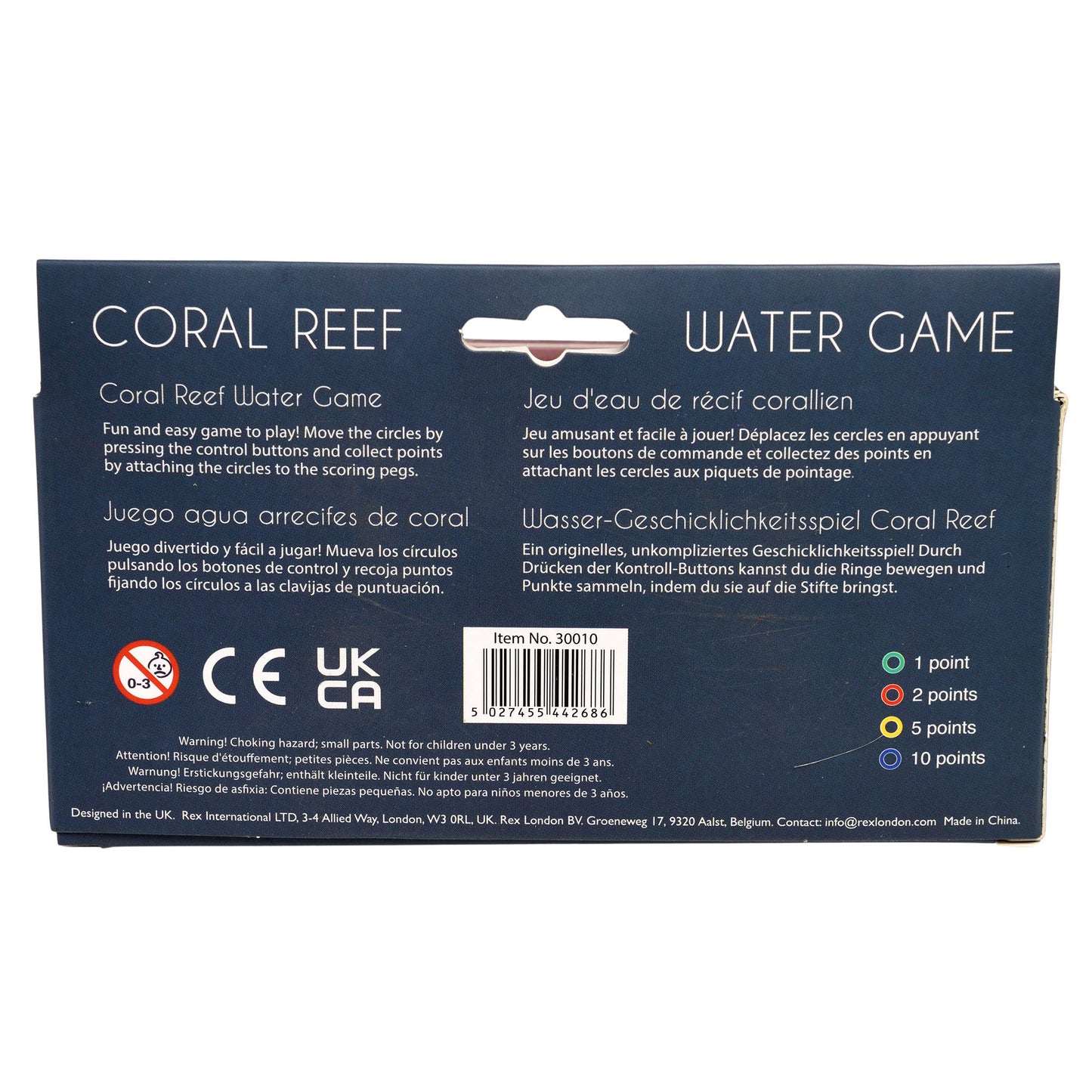 Rex B2B - UK - Water game - Coral reef