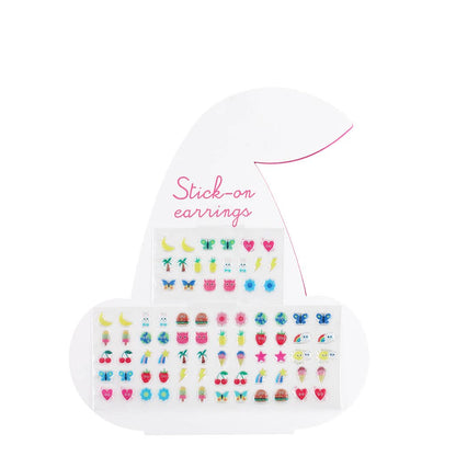 Rex Stick on earrings (40 pairs) - Cherry