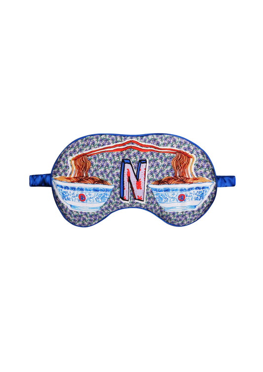 Jessica Russell Flint - Silk Eye Mask / "N for Noodles"