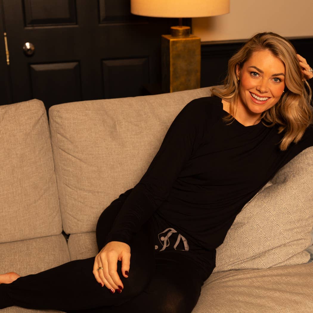 Cyberjammies - Black Jersey Slouch Pyjama Set