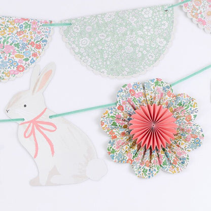 Meri Meri x Liberty Bunny & Floral Garland | Liberty Easter Party Decoration