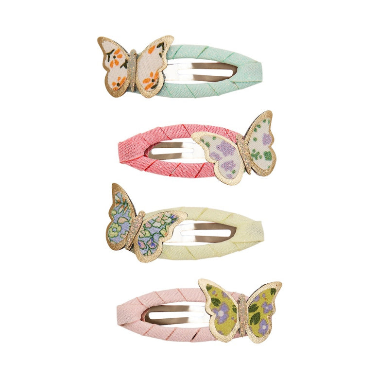 Mimi & Lula Floral Butterfly Clic Clacs | Butterfly Hair Clips for Children