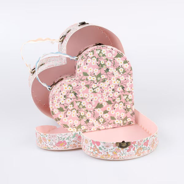 Meri Meri X Liberty Heart Suitcases (x2)