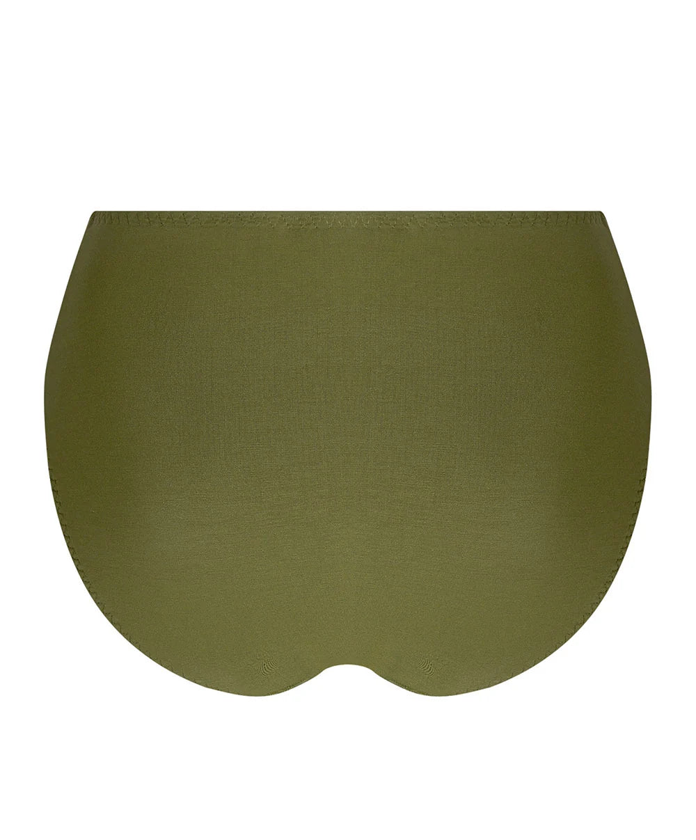 Antigel Dentelle Rebelle High-Waisted Brief | Vert Mousse